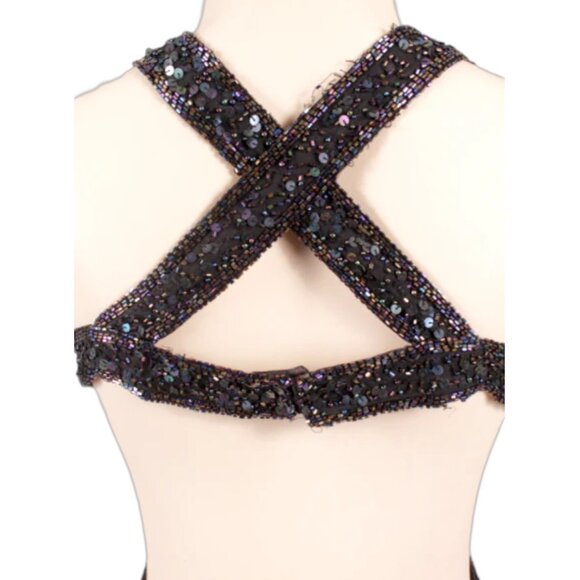 SCALA MULTICOLOR SEQUIN GOWN - Picture 4 of 7